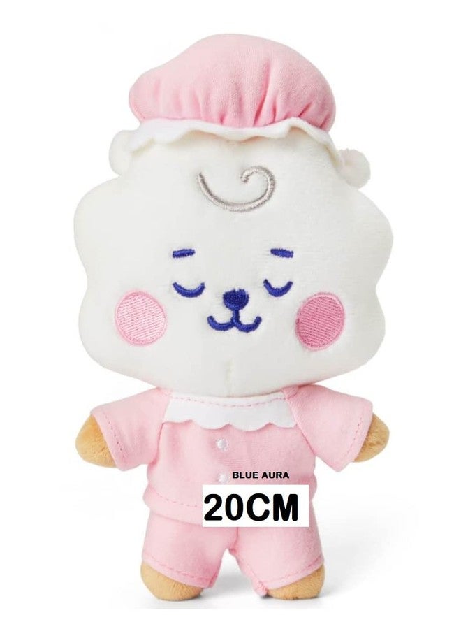 Blue Aura BTS Plush Toy RJ 20CM Goodnight Version BT21 Standing Stuffed Plush Toy Plushie (RJ Night) - Image 1